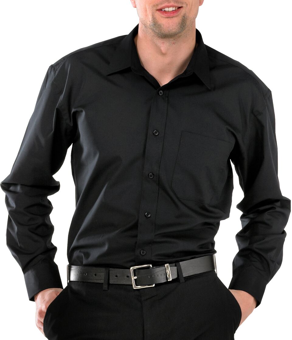 Workwear :: Clothing & Workwear :: GP Workwear :: Mens Black Shirt ...