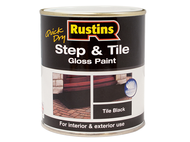 Quick Dry Step Tile Paint Gloss Black, Floor Tile Paint Colours Uk