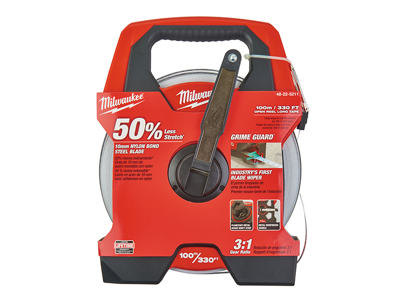 Hand Tools Tapes & Rules Tapes Long Tapes Milwaukee Hand Tools Long Open Tape 100m